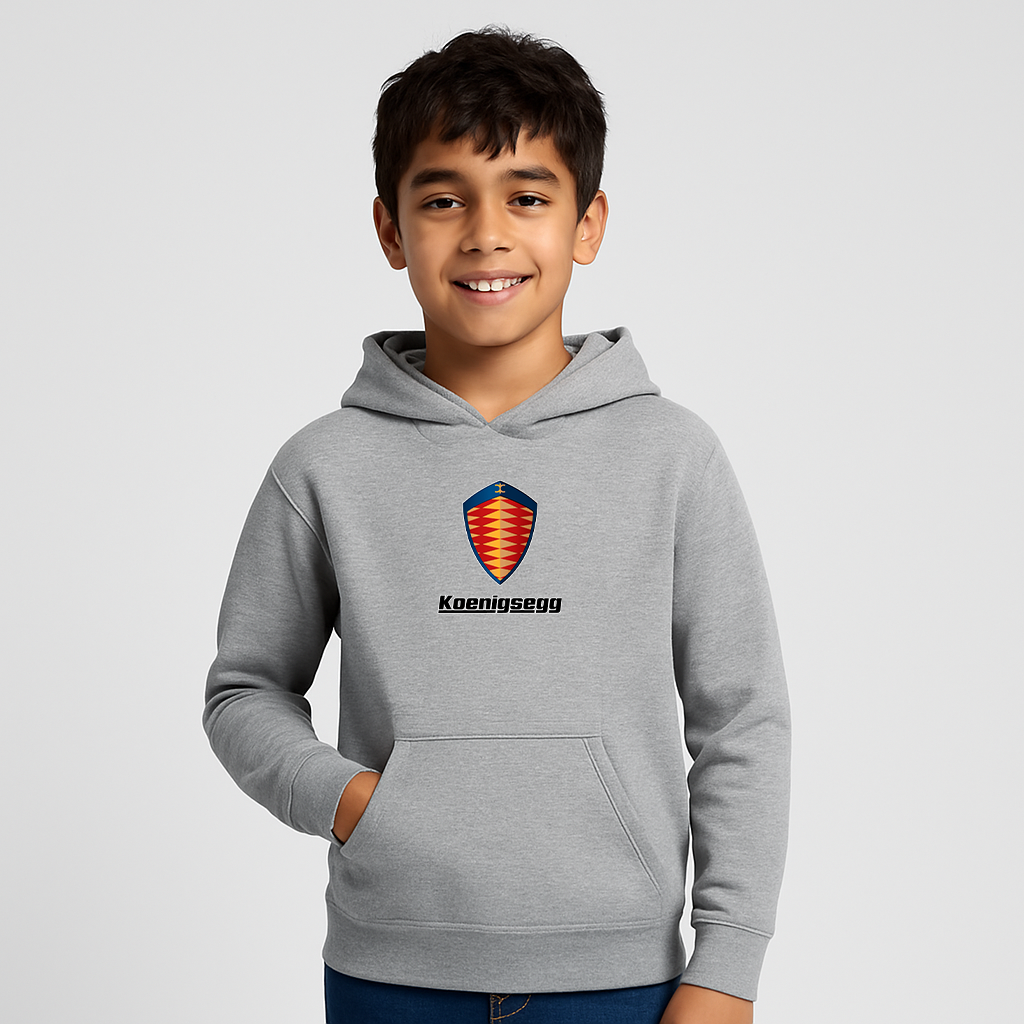Youth Kids Koenigsegg Car Pullover Hoodie
